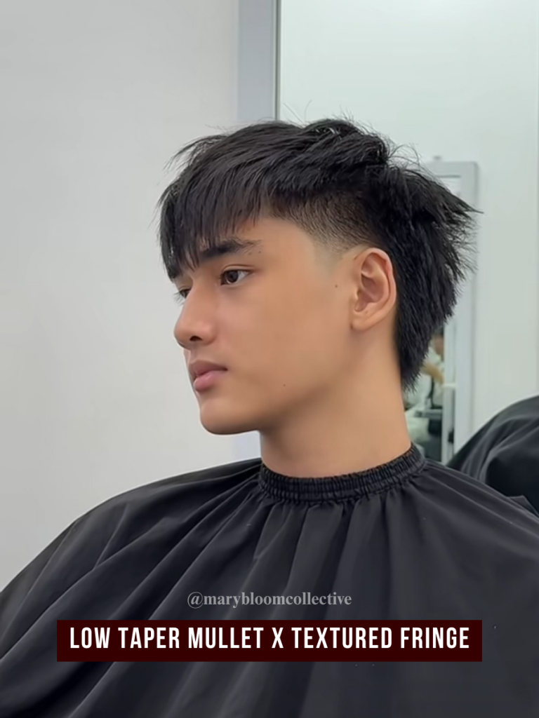 Low Taper Mullet x Textured Fringe