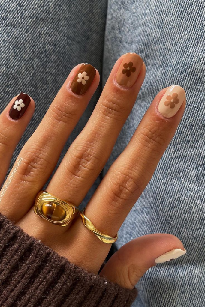 Romantic and feminine fall nails