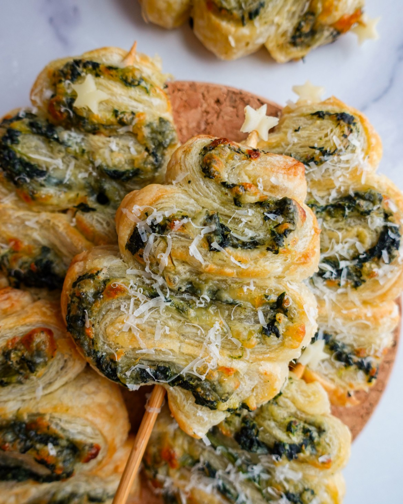 Spinach Pastry Christmas Tree