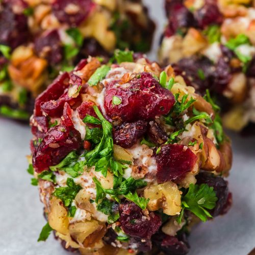 Cranberry Goat Cheese Balls