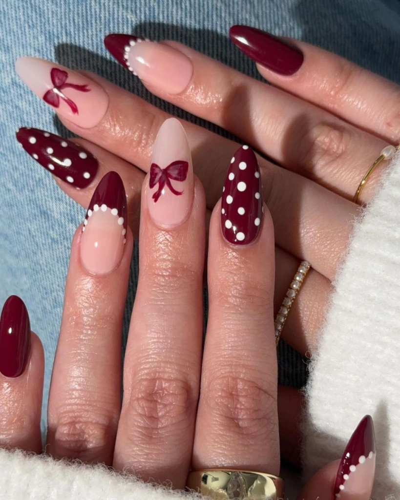 classy Christmas nails