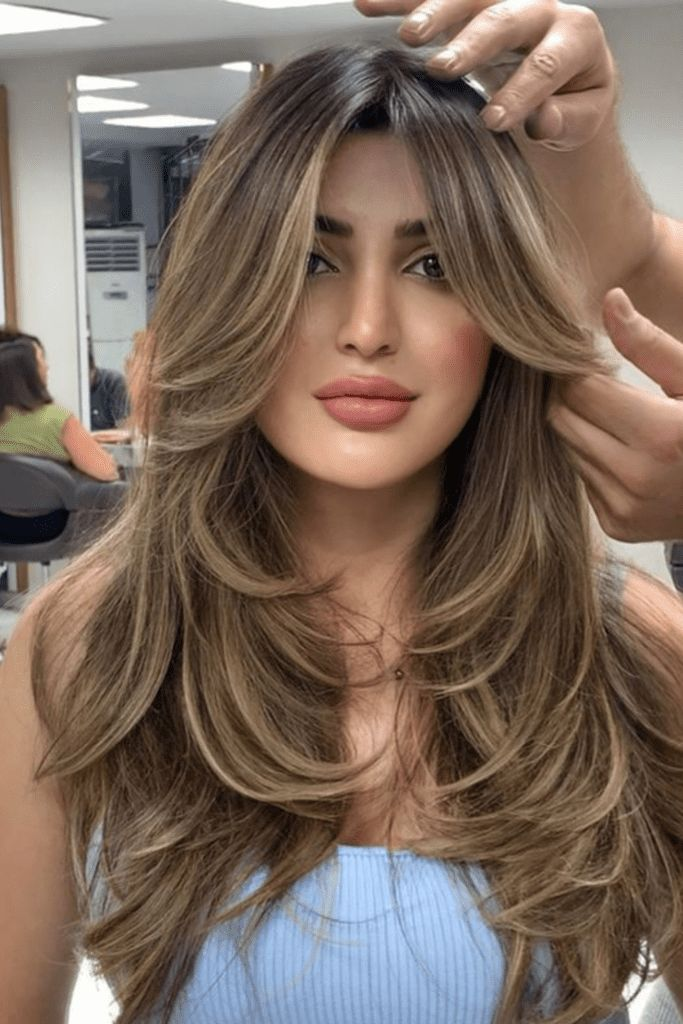 Curtain Bang Butterfly Cut