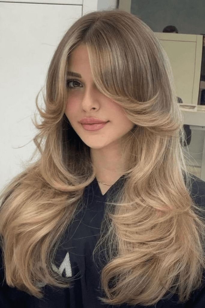 Curtain Bang Butterfly Cut