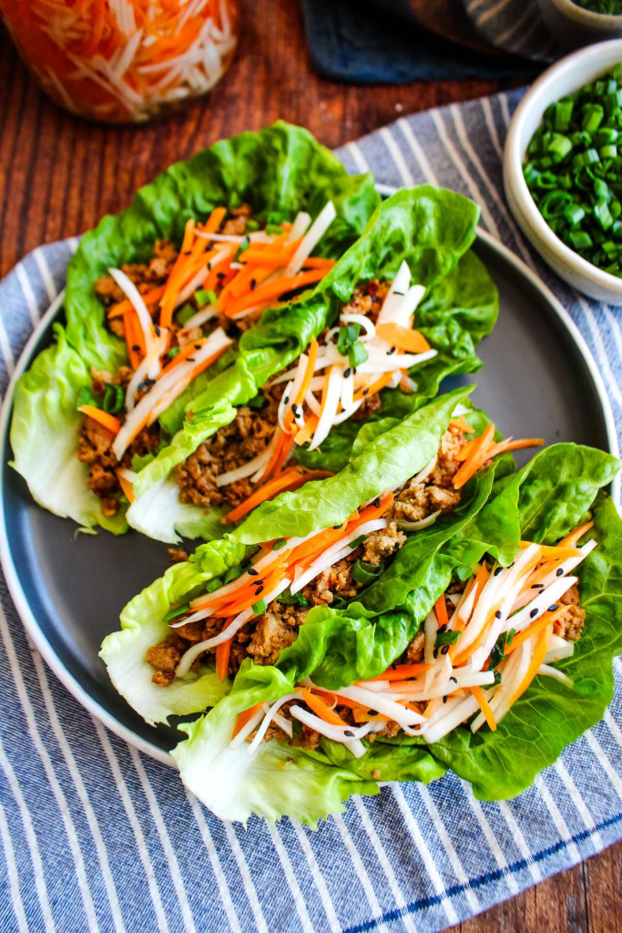 Ground Pork Lettuce Wraps