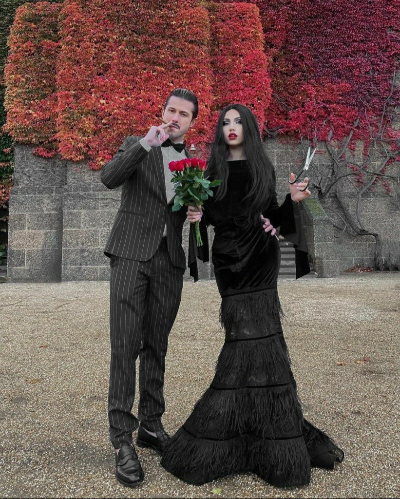 Morticia Addams and Gomez Costume