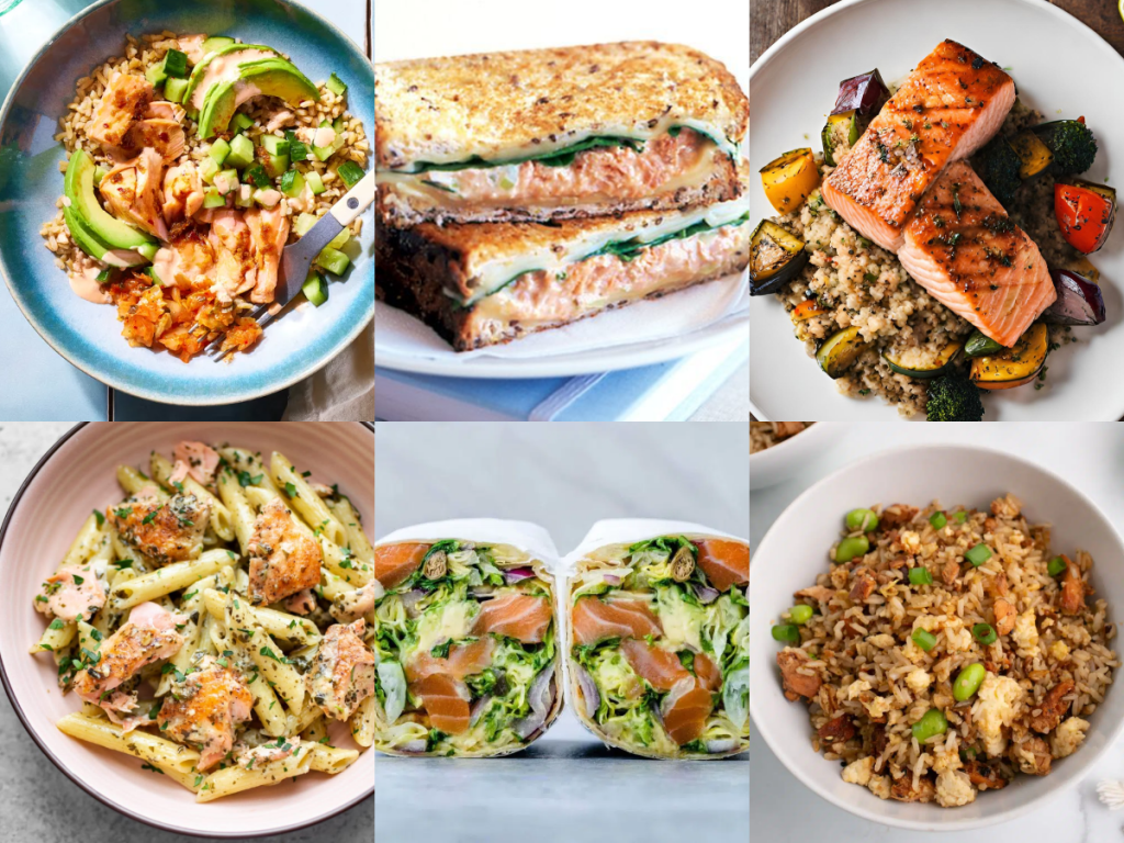high protein salmon meal prep