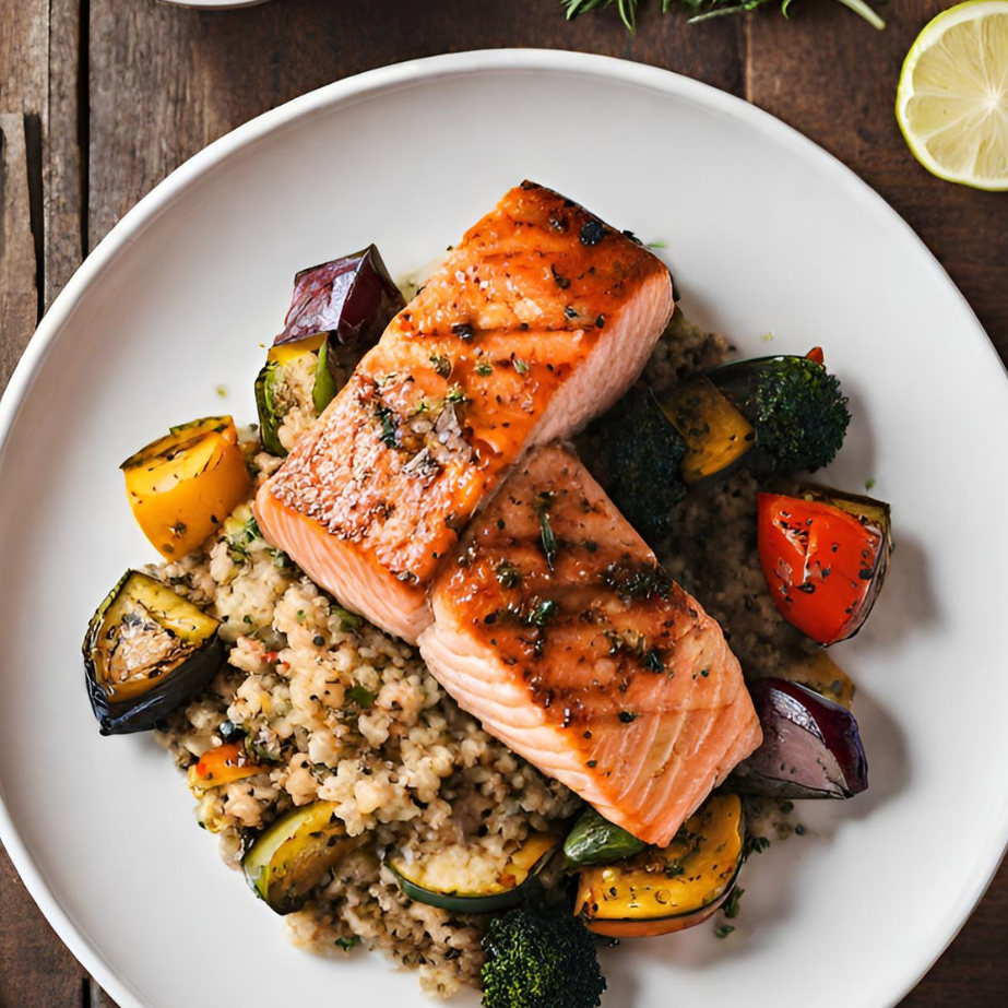  Salmon Garlic Butter Veggies