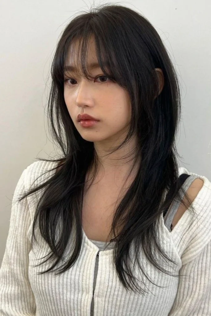 wolf cut for straight hair